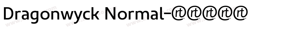 Dragonwyck Normal字体转换